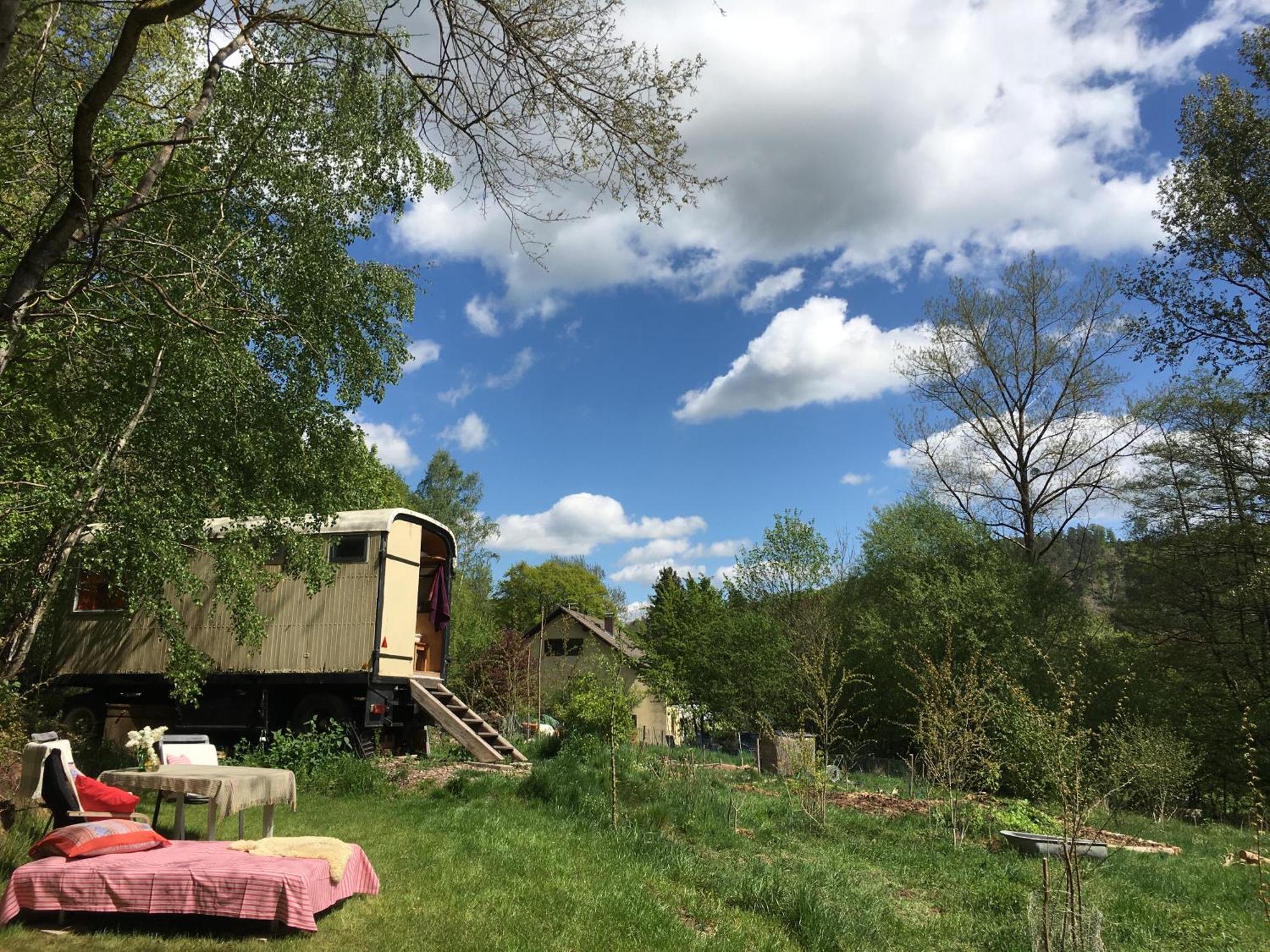 Kuscheliger Zirkuswagen Im Wildgarten Витценхаузен Экстерьер фото