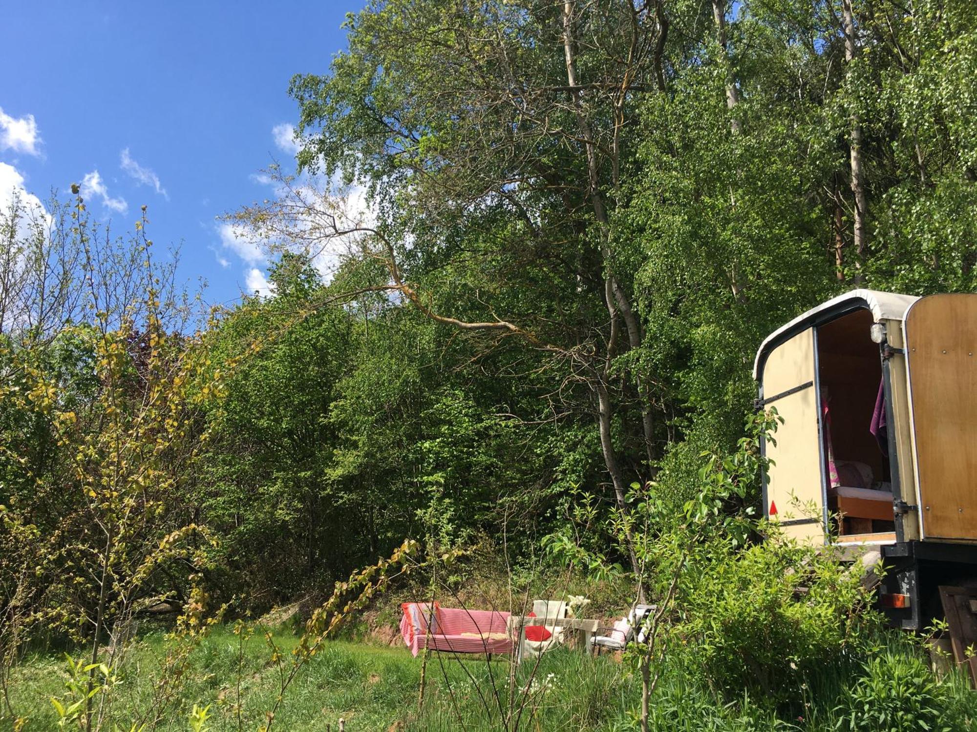 Kuscheliger Zirkuswagen Im Wildgarten Витценхаузен Экстерьер фото